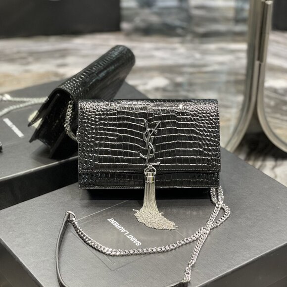SAINT LAURENTKATEAlligator envelope bag